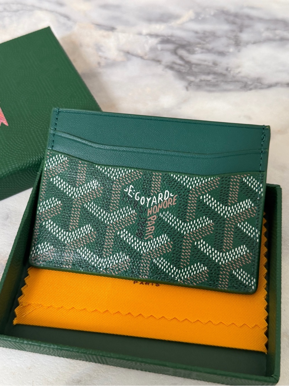 Green Saint-Sulpice Card Wallet